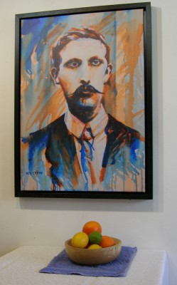 Éamonn Ceannt canvas print with still life
