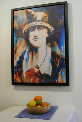 Jeannie Wyse-Power print with still life.