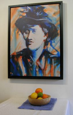 1916 Markievicz canvas print with still life.