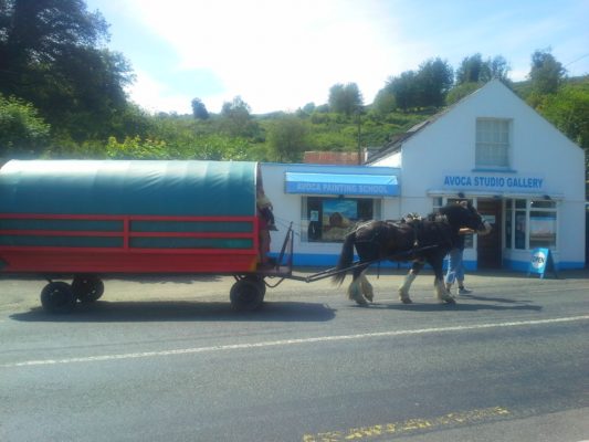 Clissmann caravan at Avoca Gallery.