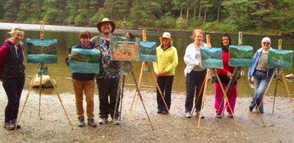 Many people start their painting journey with a gift voucher from Avoca Painting School.