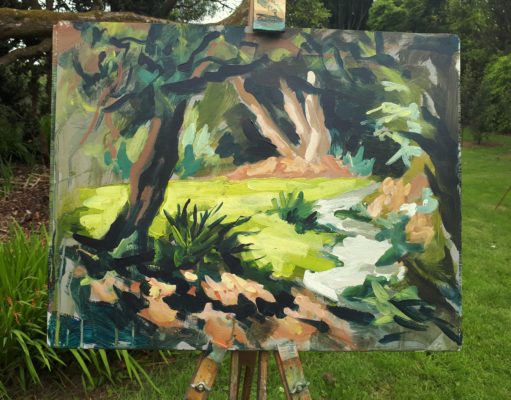 Rod Coyne's demo painting - this how he begins each workshop.