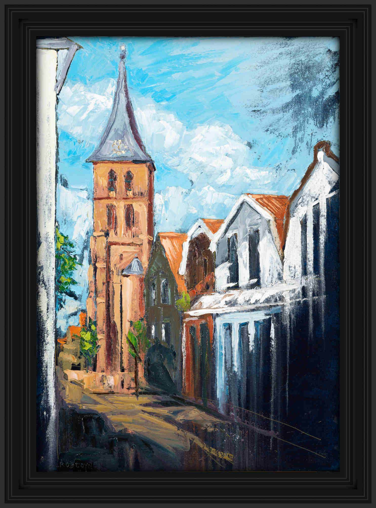 "Domburg, Mondriaan's Church" canvas print