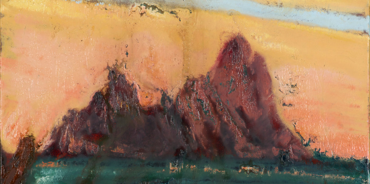 artist rod coyne's painting "skellig blush" is shown here cropped for facebook.