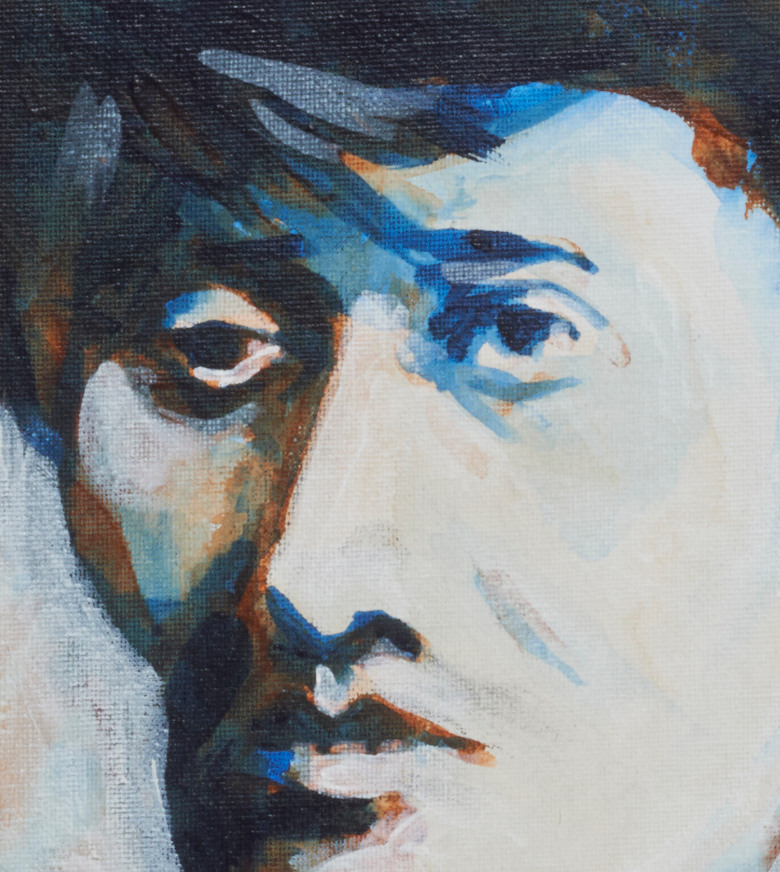 artist rod coyne's portrait "Countess Markievicz 1916" is shown here, close up.
