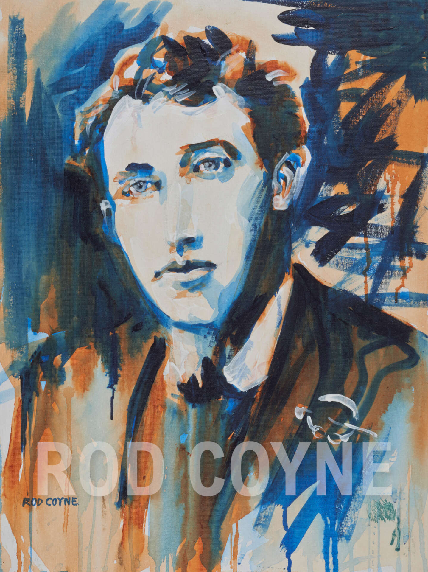 artist rod coyne's portrait "Thomas McDonagh 1916" is shown here, watermarked.