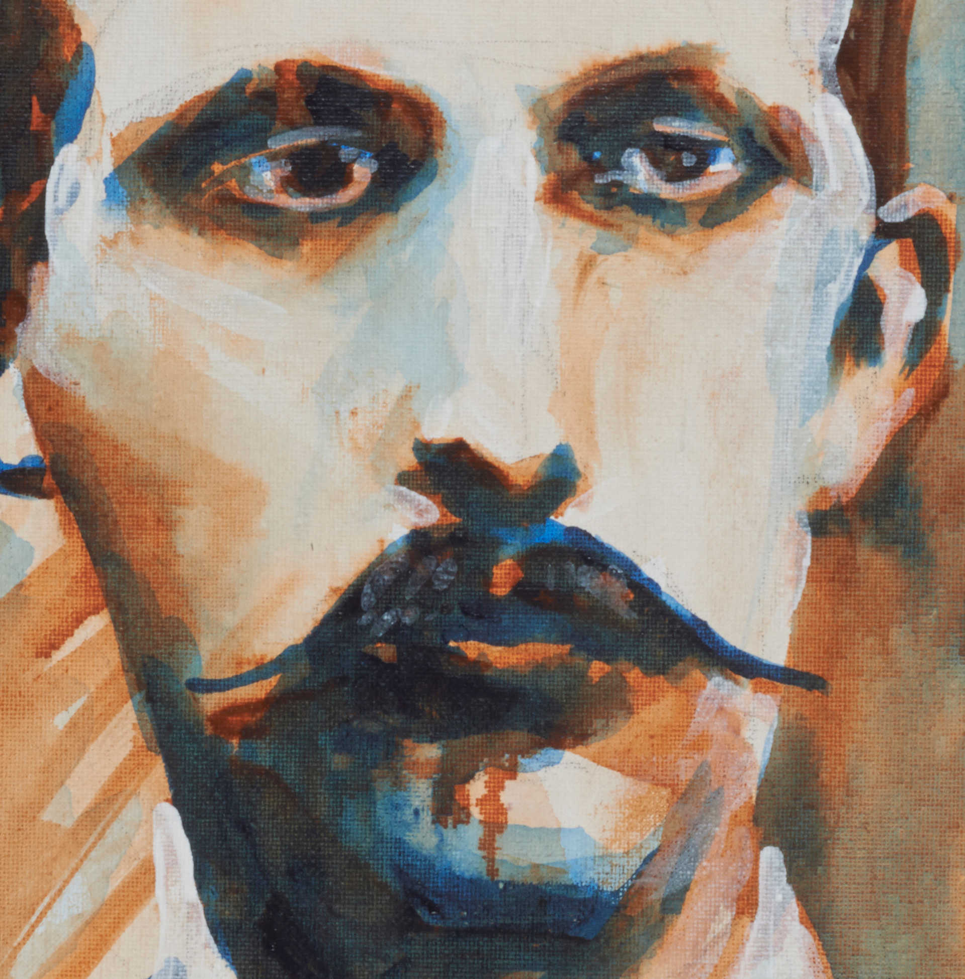 artist rod coyne's portrait "Éamonn Ceannt 1916" is shown here, close up.
