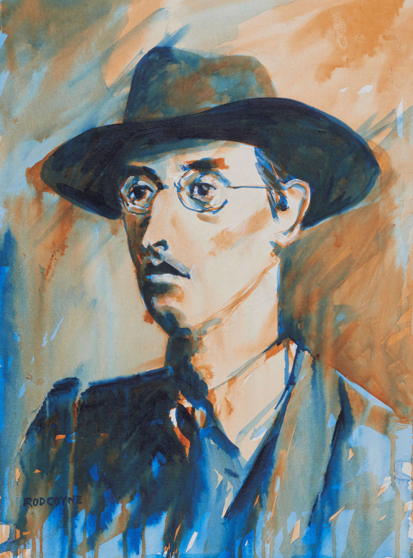 artist rod coyne's portrait "Joseph Mary Plunkett 1916" is shown here, product image.