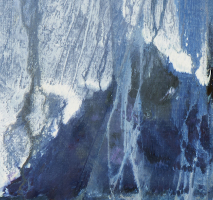 artist rod coyne's seacape "irregular's dream" is shown here, a close up detail