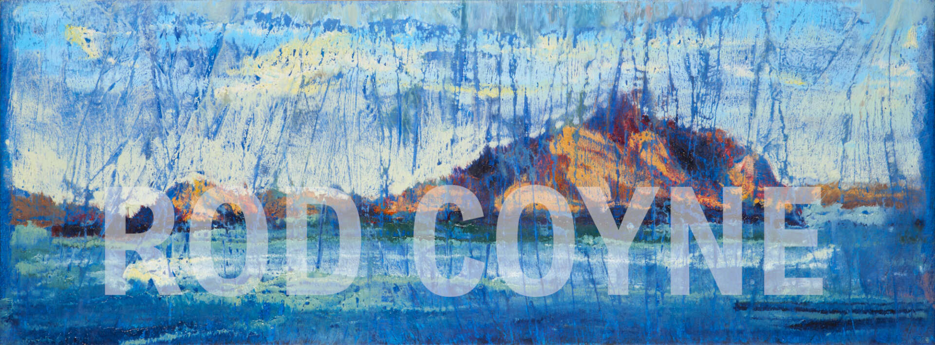 artist rod coyne's landscape "Island Interference" is shown here watermarked.