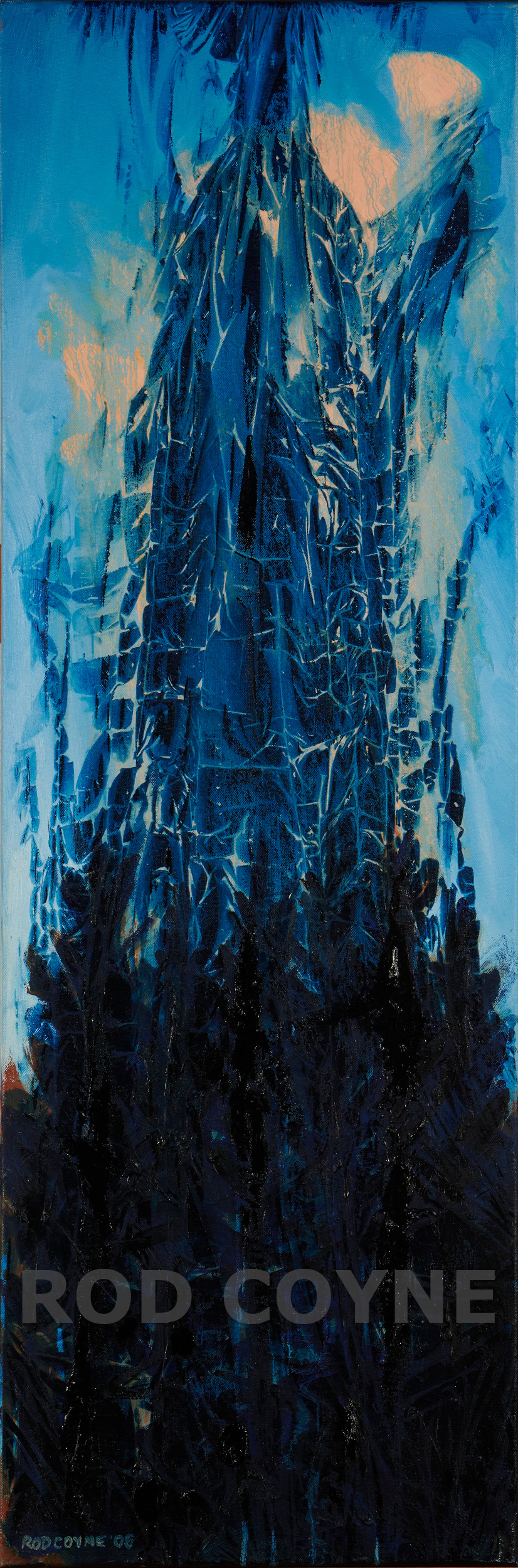 artist rod coyne's landscape "Tony's Trees" is shown here, watermarked.