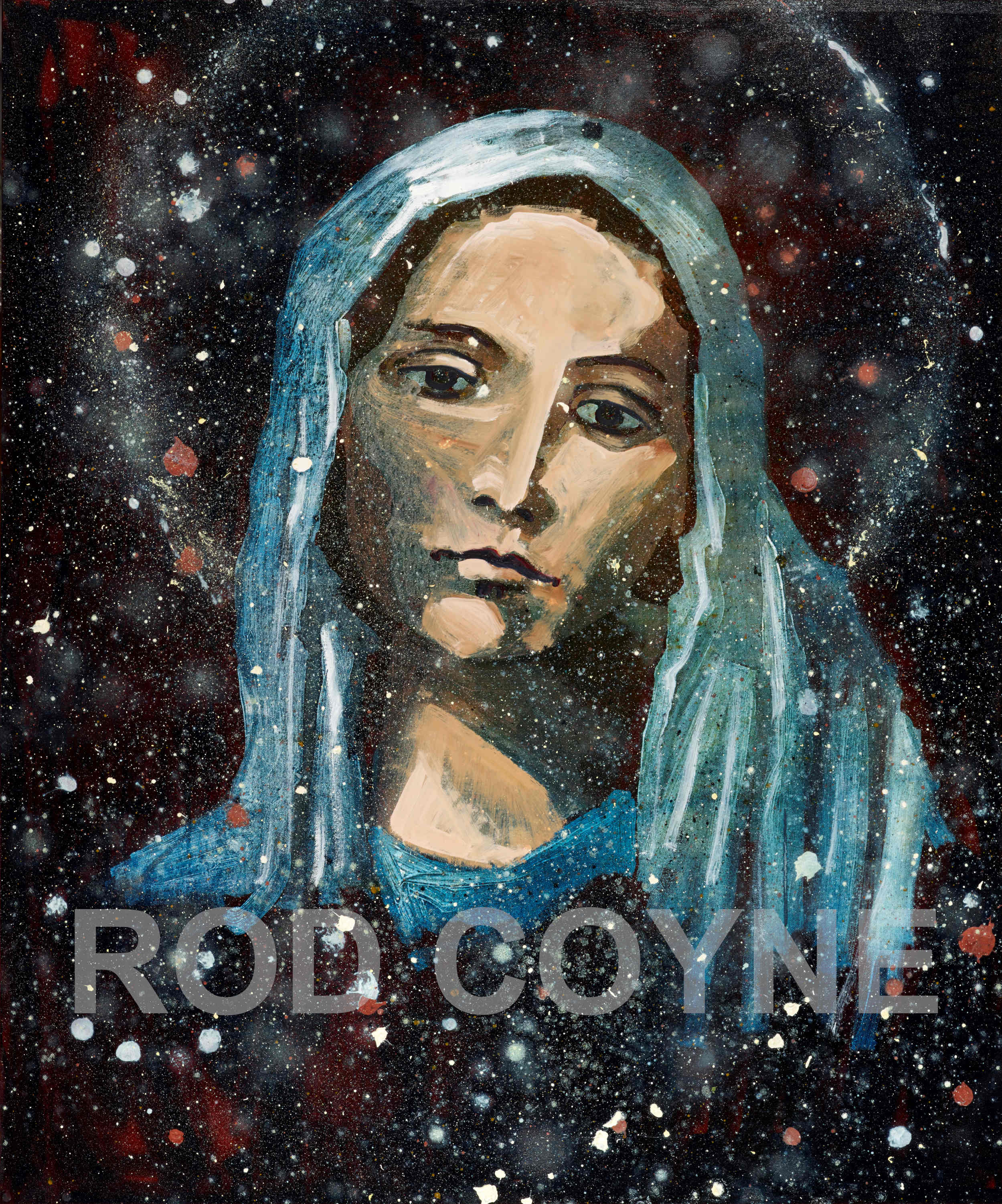 artist rod coyne's portrait "Mary Mother Nature" is shown here, watermarked.